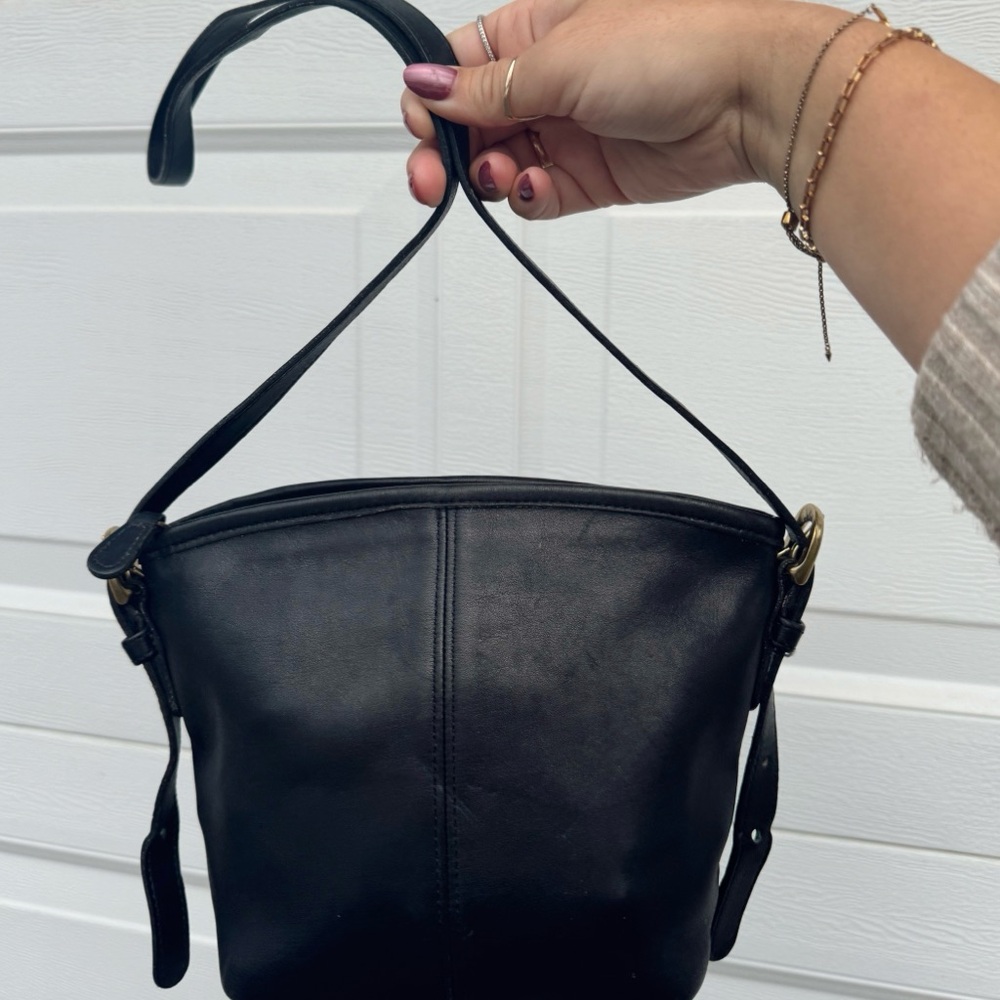 Black vintage coach purse